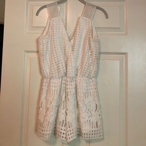 White lace romper!